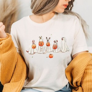 Ghost Dog Shirt, Halloween Tshirt, Ghost tees, Halloween Dog Hoodie, Ghost Dog Shirt, 2022 Happy Halloween, Retro Spooky Season