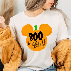 Disney Halloween Boo to You Shirt, Disney Shirt, Halloween Shirts, Disney Halloween Shirt, Mickey Ear Halloween, mickey halloween