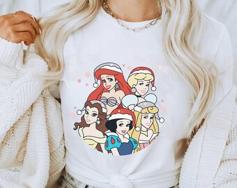 Disney Princess Retro Christmas Shirt, Disney Christmas Shirt, Cinderella Christmas Shirt, Disney Christmas Shirt, Princess Shirt