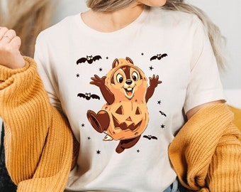 Chip and Dale Halloween shirt, Disney Shirt, Disney Halloween Chip & Dale Shirts, Pumpkin Shirt, Disney Vacation shirt, Brother Shirt