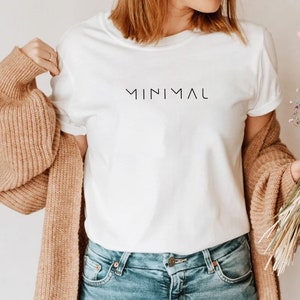 Minimal T-shirt, Minimalist T-shirt, Minimalist Shirt, Minimal Shirt, Minimal Lifestyle, Rave Culture, Gift for Minimalist People, Boho