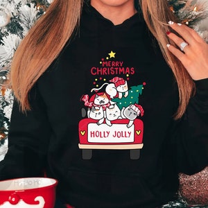 Merry Catmas, Christmas Cat Shirt, Cat Christmas Shirt, Cute Cat Shirt, Meowy Catmas Shirt, Cat Mom Shirt, Meowy Catmas, Holly Jolly