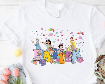 Disney Princess Easter Shirt, Princess Easter Shirts, Disney Ariel Easter Shirts, Disney Snow White Easter Shirt, Cinderella Easter