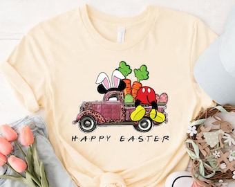 ミッキー イースター シャツ、ディズニー イースター シャツ、ディズニーランド イースター 2023 シャツ、ミッキーと仲間たち イースター シャツ、ディズニー バニー シャツ、イースター トラック