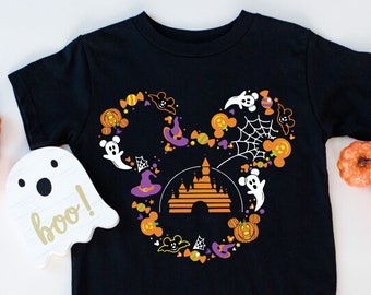 Disney Mickey Ear Halloween Shirt, Disney Castle Halloween Shirts, Disney Halloween Shirt, Mickey Ear Halloween, mickey halloween