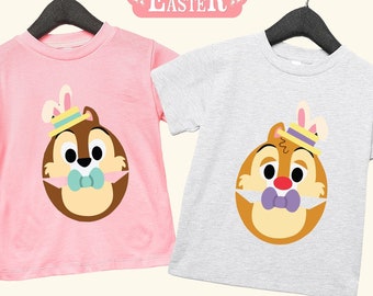 Chip and Dale Easter shirt, Disney Easter Egg Shirt, Disney Easter Shirts, Disney Family Shirts, Disney Happy Easter, Easter Kids Shirt