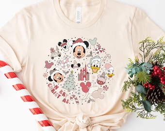 Disney Christmas Vintage Shirt, Mickey And Friends Christmas Vintage Shirt, Disney Family Xmas Shirts, Merry Christmas, Disneyland Xmas