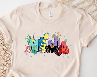 The Little Mermaid Disney Mama Shirt,  Disney Mother's Day, Gift For Mom, Disneyland Trip Tee