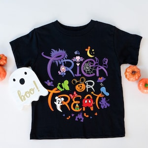 Disney Trick or Treat Halloween Shirt, Disney Shirt, Halloween Shirts, Disney Halloween Shirt, Mickey Ear Halloween, mickey halloween