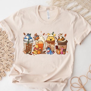 Vintage Halloween Winnie the Pooh Shirt, Disney Halloween Coffee Sweatshirt, Pumpkin Spice Latte Sweatshirt, Vintage Disney Halloween shirt