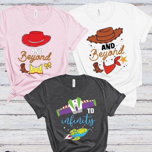To Infinity and Beyond Couple Shirts, Toy Story Family Shirt, Disney Vacation Shirt, Friends Shirt, Disney Toddlers Shirt, Disney Trip Shirt
