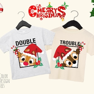 Chip and Dale Christmas shirt, Double Trouble Shirt, Disney Christmas Couple Shirts, Disney Vacation shirt, Sibling shirt, Brother Shirt