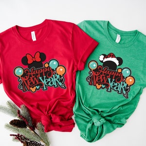 Happy New Year Shirts, Disney New Year Shirts, Disney Mickey Fireworks Shirt, Family New Year Vacation Shirts, New Year Family Trip Tee