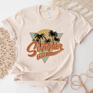 Summer 2022, Retro vintage summer, Summer t shirt design, beach shirt, summer vibes tee