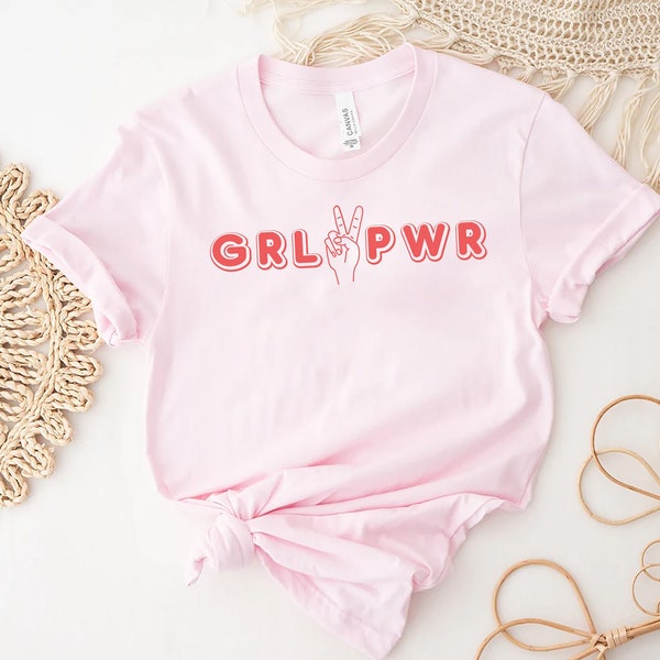 Girl Power Tshirt, Grl Pwr, Peace Shirt, Girl Power, Girl Power Shirts, The Future is Female, Girl Shirts