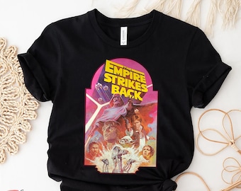 The Empire Strikes Back Shirt, Star Wars Vintage Poster Tshirt, Disney Star wars, Unisex Gift T-Shirt,  Star wars Tshirt, Vintage tee