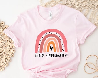 Kindergarten Teacher Shirt, Teacher Gift Ideas, Rainbow Shirt, Back to School, Rainbow Teacher Shirt, Kindergarten Shirt