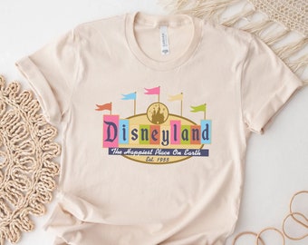 Disneyland Est 1955  Shirt, Vintage Disneyland Shirt, Disneyland 1955 Shirt, Retro Disney Shirts, Retro Disney Shirt