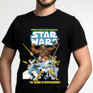 Star Wars Vintage Movie Poster Tshirt, Disney Star wars, Unisex Gift T-Shirt, Gift For Men Women, Kid T-Shirt, Star wars Tshirt, Vintage tee