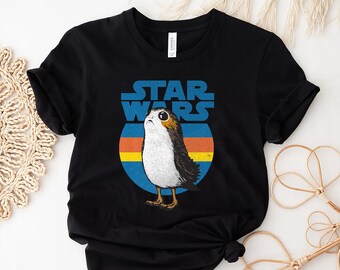 Star Wars Vintage Porg Tshirt, Star Wars, Star Wars Shirt, Disney Star Wars Shirt, Mandalorian,Mandalorian Shirt