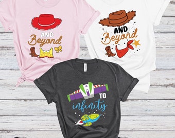 To Infinity and Beyond Couple Shirts, Toy Story Family Shirt, Disney Vacation Shirt, Friends Shirt, Disney Toddlers Shirt, Disney Trip Shirt