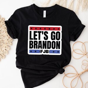 Lets Go Brandon American Flag Impeach Biden T-Shirt, FJB Shirt