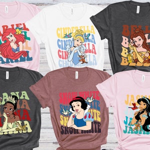 Disney Princess Shirt, Disney Princess Shirt, Disney Character Shirt, Disney Trip Shirt, Disney Belle, Cinderella, Jasmine, Rapunzel
