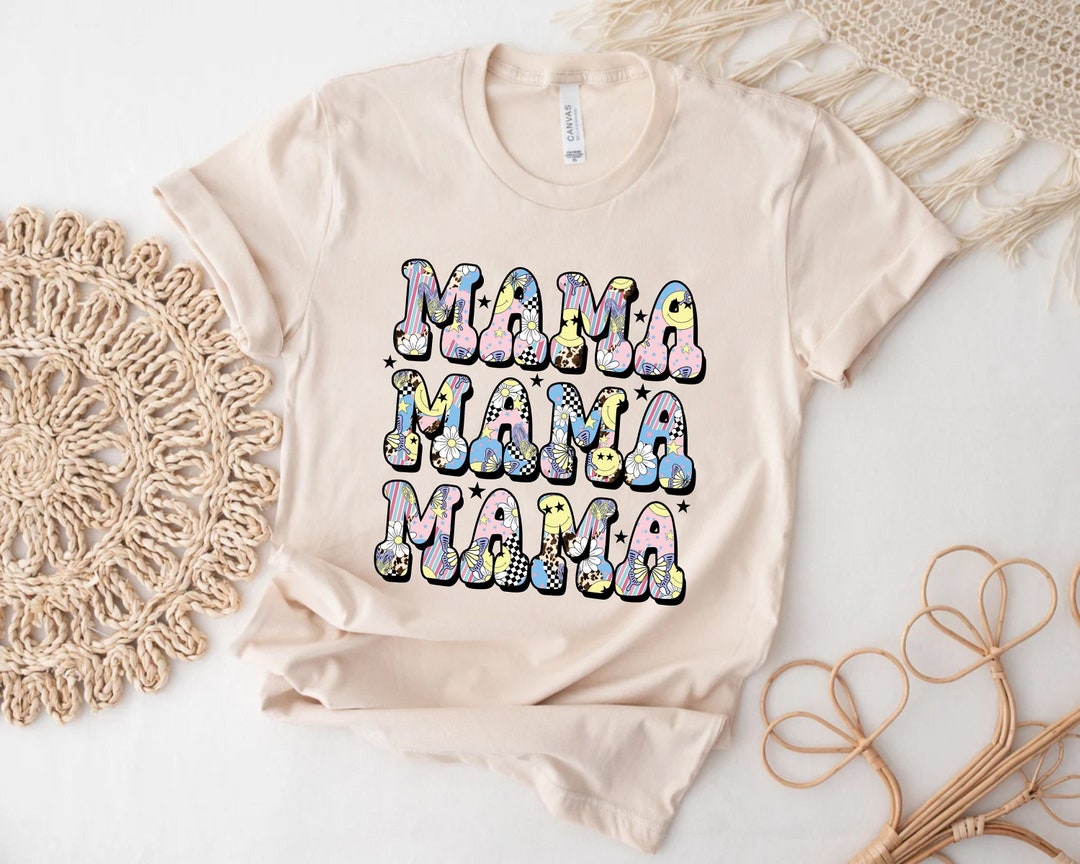 Mama Mama Shirt, Smiley Face Mama Shirt, Mother's Day Shirt, Mama Shirt ...