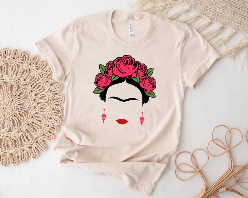 Frida Shirt, Frida Kahlo T-shirt, Empowerment Tee, Feminist shirt, Frida Fan Tee, Viva La Vida Shirt, Equality Shirt image 1