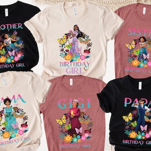 Encanto Birthday Girl Shirt, Birthday Party Shirt, Family Birthday Shirt, Disney Birthday Shirt, Disney Girl Birthday