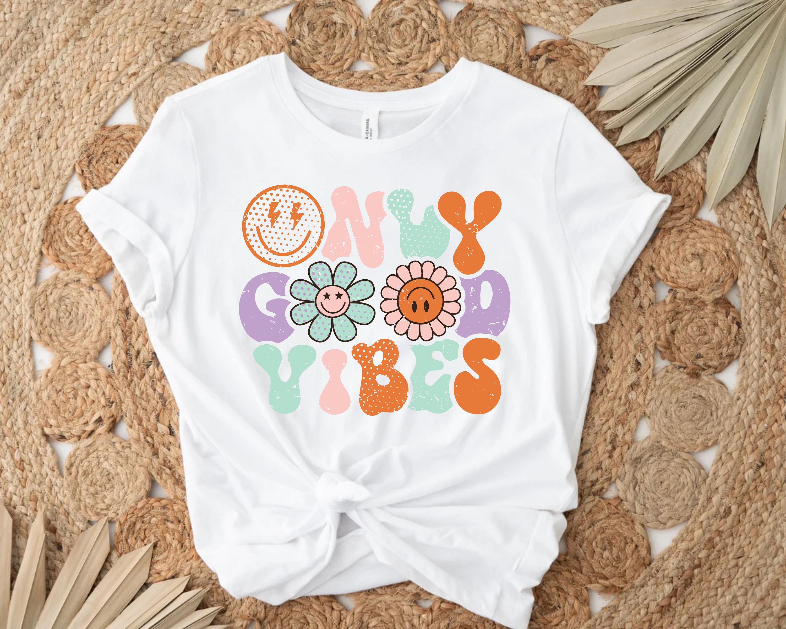Good Vibes Only T Shirt Good Vibes T Shirt Vintage T Shirt Happy quote shirt Inspirational t shirt Etsy Espana