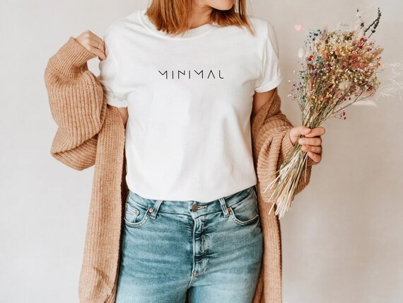 Minimal T-shirt, Minimalist T-shirt, Minimalist Shirt, Minimal Shirt, Minimal Lifestyle, Rave Culture, Gift for Minimalist People, Boho
