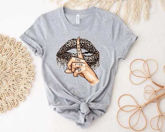 Shut The Fuck Up Shirt - Stfu Shirt - Lips Tshirt Shut The Fuck Up Shirt - Stfu Shirt - Lips Tshirt