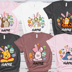 Disney Winnie The Pooh Easter Shirt, Easter Pooh Bear Shirt, Disney Tigger Easter Shirt, Disney Piglet Easter Shirt, Disney Eeyore Easter