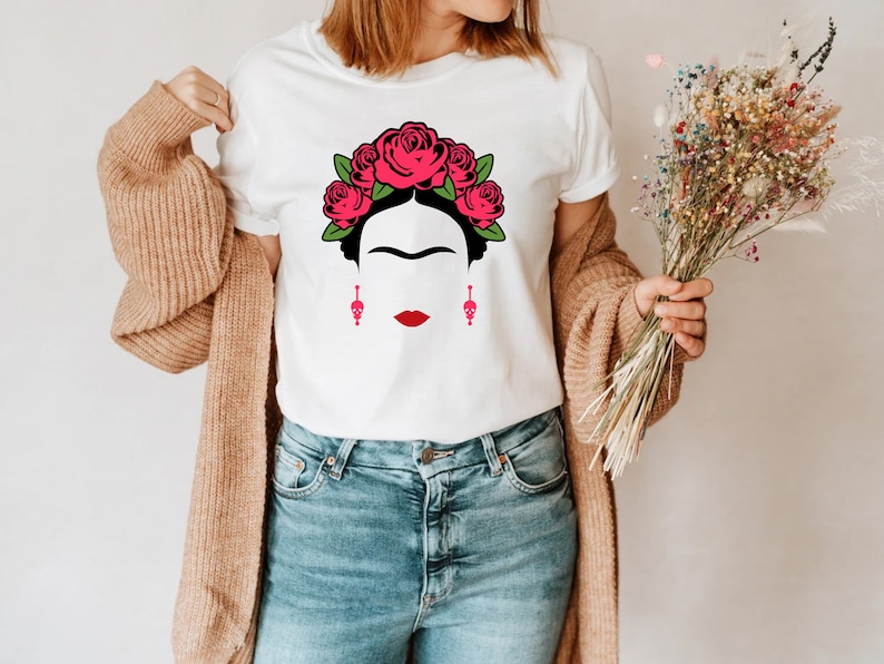 Frida Shirt, Frida Kahlo T-shirt, Empowerment Tee, Feminist shirt, Frida Fan Tee, Viva La Vida Shirt, Equality Shirt image 2