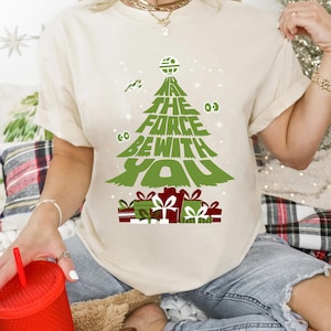 May The Force Be With You Christmas shirt, Christmas tree Shirt, Disney Christmas Shirt,Star wars Christmas
