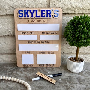 First Day of School Sign | Last Day of School Sign | First and Last Day of School Prop | Interchangeable School Sign Reusable Back to School