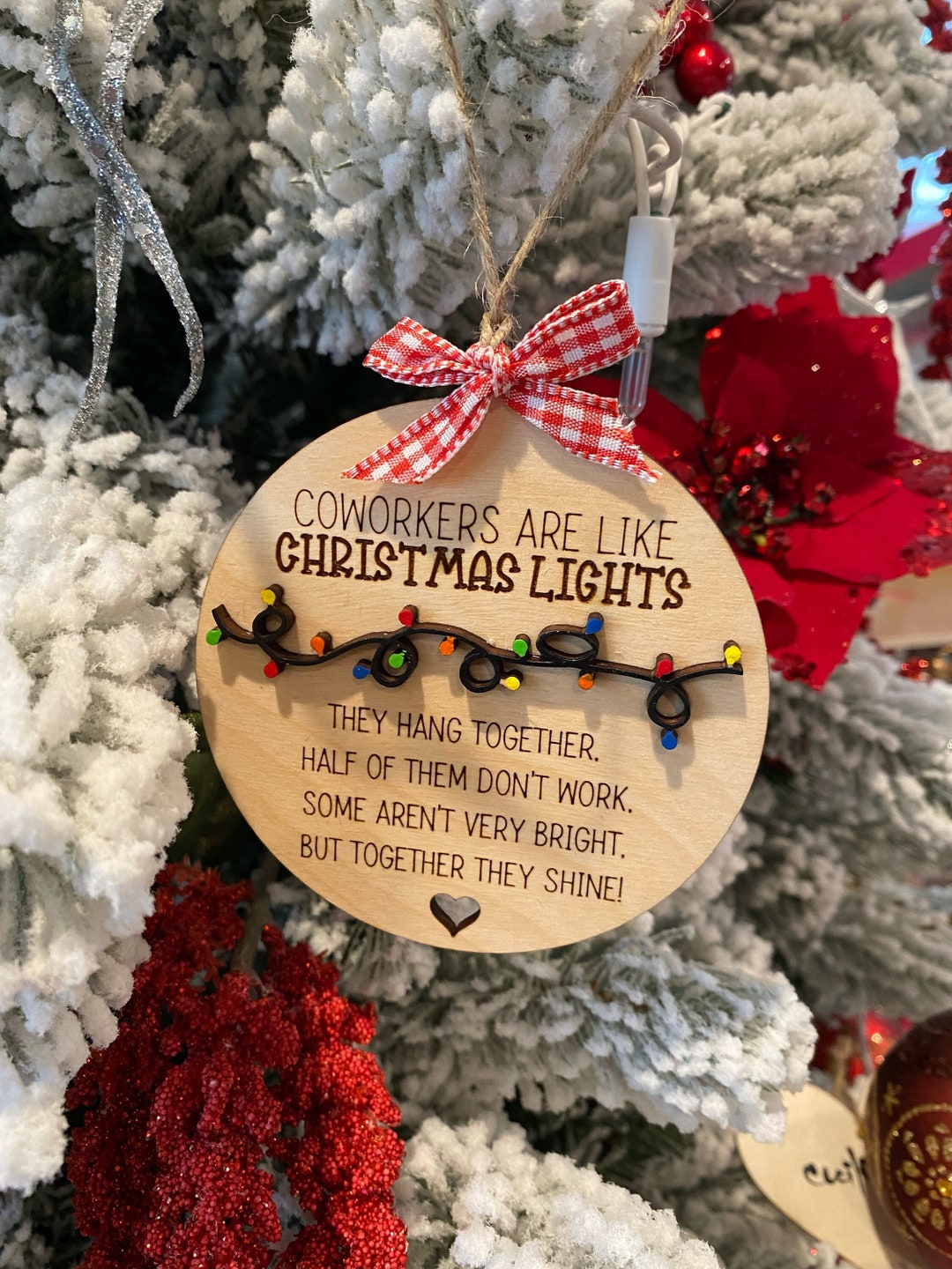 Funny Work Ornament, Ornament for Coworkers, White Elephant Gift Idea