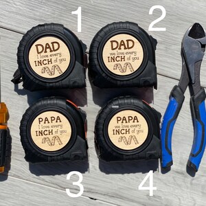 Tape Measure, Gifts for Dad, Father&#39;s Day Gift, Gifts for Papa, Gift for Husband, 25 Ft, Personalized Tape Measure, Gifts for Grandpa, Gift