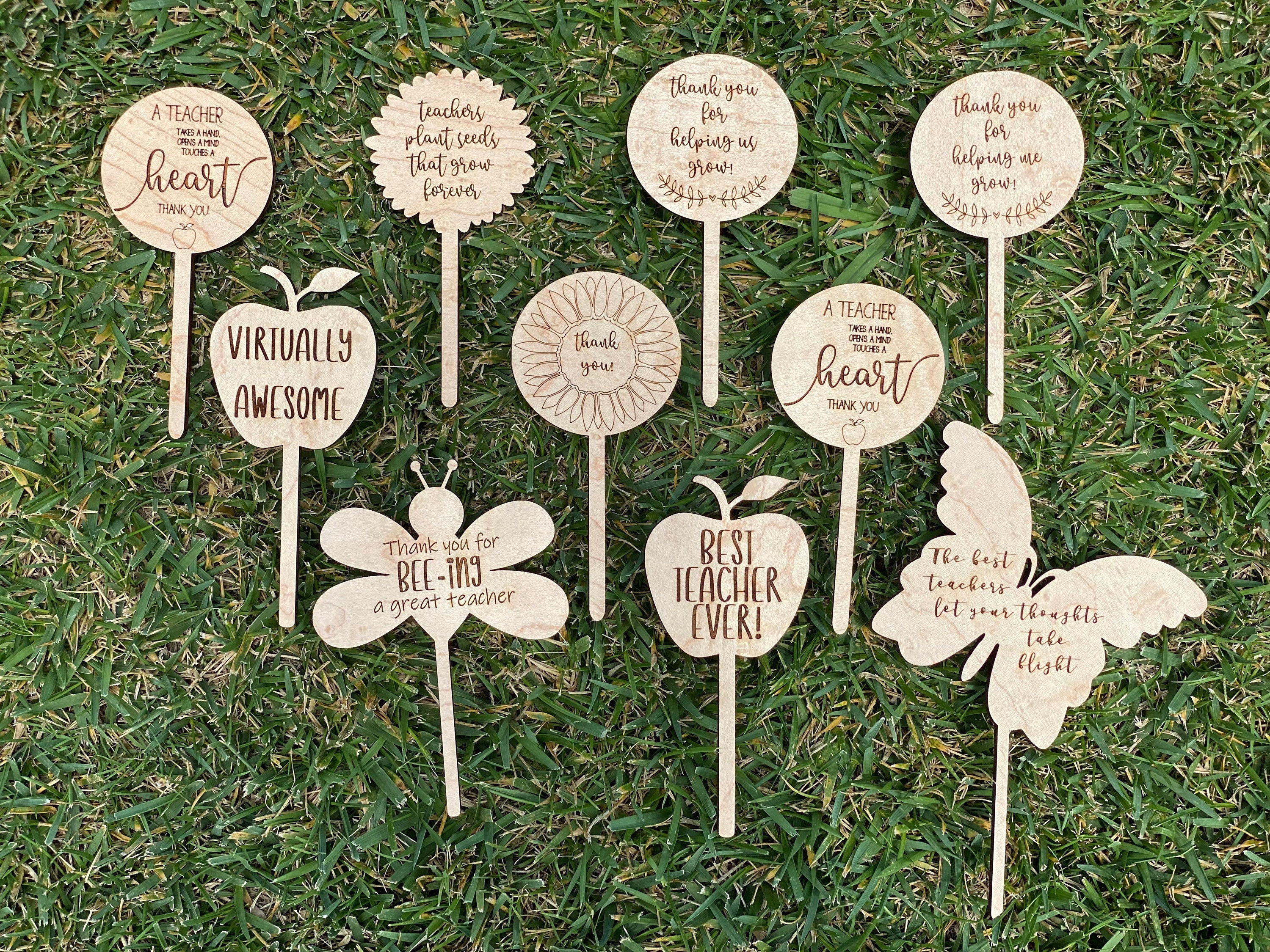 By Royal Imports Floral Picks Approx 100 Pcs Wooden Sign Posting Garden Sticks 8 Green Wood Plant Stake 