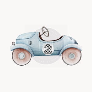 Snelle twee verjaardag png, vintage raceauto, tweede verjaardag uitnodigen, transparante png-downloads, gelukkige verjaardag ontwerp, 2e verjaardag raceauto