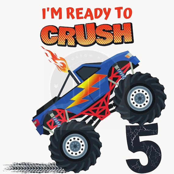 Birthday Boy Time To Crush It Monster Truck Birthday Gift T-Shirt Birthday Boy Time To Crush It Monster Truck Birthday Gift T-Shirt