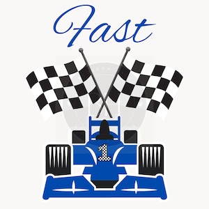 Fast One Birthday png, blauwe raceauto, eerste 1e verjaardag uitnodiging, transparante png-downloads, gelukkige verjaardag ontwerp, 1e verjaardag raceauto