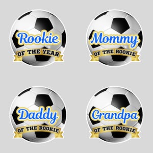 Camisetas de futebol de novato do ano, mamãe do novato, papai do novato, camiseta de futebol de novato do ano, sublimação de futebol
