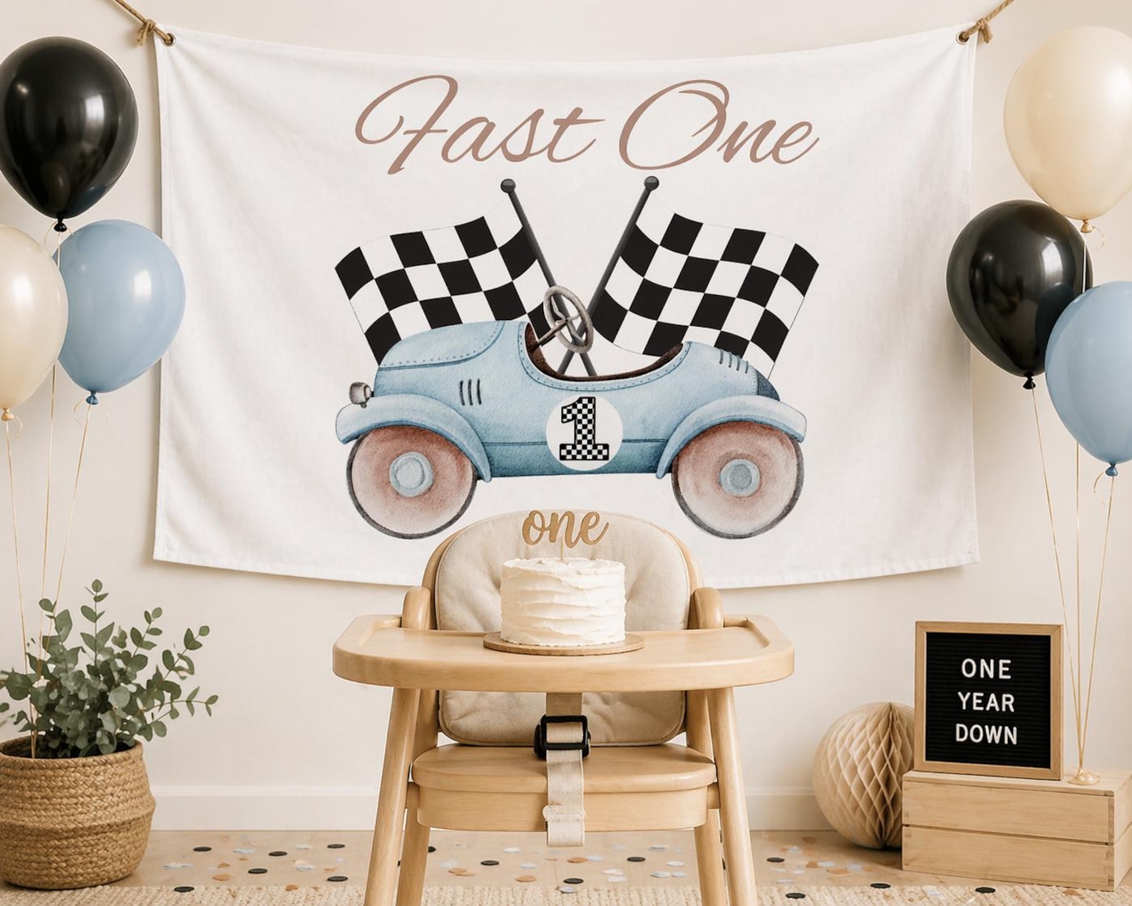 Fast One Designs Vintage Race Car 1st Birthday PNG: Fast One Design (digital Download ...