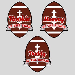 Pacote de esportes FB PNG do novato do ano, mamãe do novato, papai do novato, novato do ano do futebol, camisa de futebol de 1º aniversário