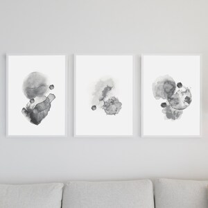 Watercolor Abstract Wall Art, Set of 3, Wall Decor, Modern, Minimalist, Living room, Bedroom, Printable Digital Instant Download image 8