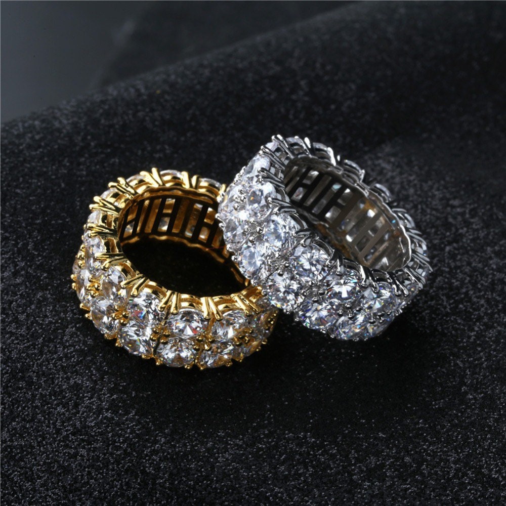 Men s iced ring Etsy