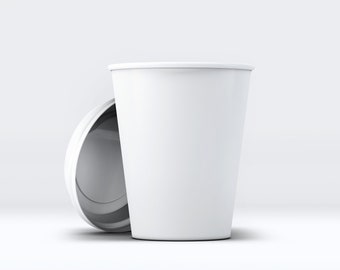 6 Coffee Cup Mockup, White Paper Cup, Tea Cup, Takeaway Cup, Clean ...