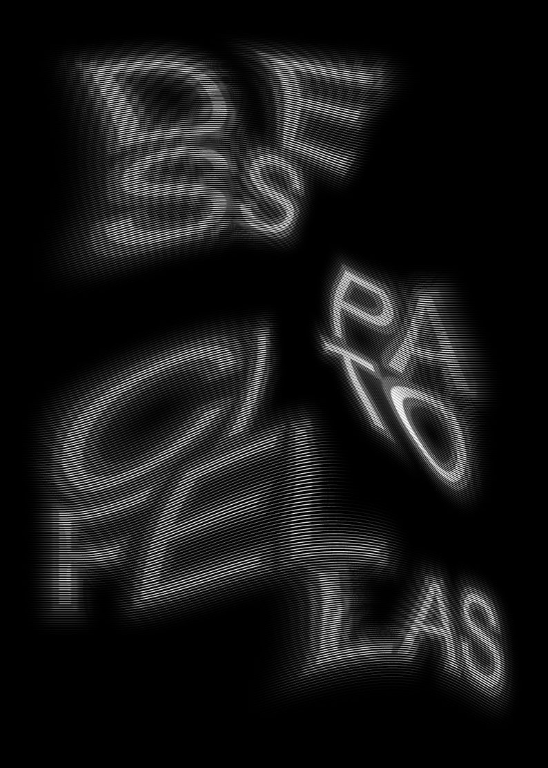 10 Editable Font Mockup PSD, Poster Template, Distorted Font, Fancy Word, Twisty Text, Black and